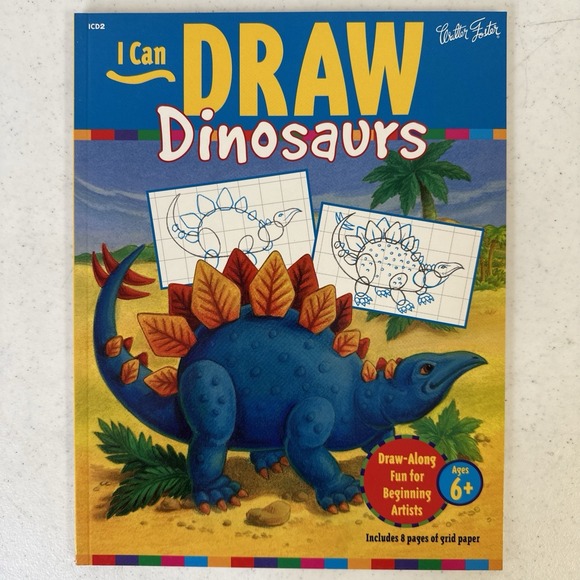 Lot‎ Of 6 I Can Draw Books Animals Dinosaurs Bugs everything horses, and ponies - Picture 4 of 14